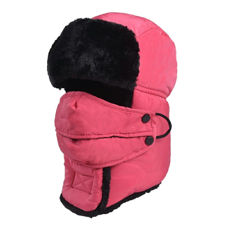 Unisex Winter Trooper Trapper Bomber Hat with Ear Flap Keeping Warm for Skating Skiing Outdoor Activities