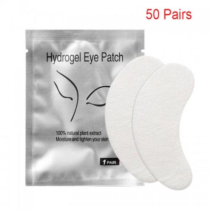 "50 Pairs of Eyelash Extension Paper Patches - Gentle Under Eye Pads and Stickers for Flawless Lash Application"