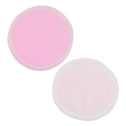 Natural Reusable Soft Gentle Makeup Remover Pads Foundation Cleaning Cotton Pad for Sensitive Skin - Pink