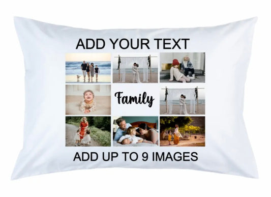 Personalised Photo Pillowcase Cushion Pillow Case Cover Custom Gift - Any photos