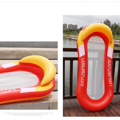 Inflatable Floating Water Hammock Pool Lounger Swimming Mattress Beach Recliner