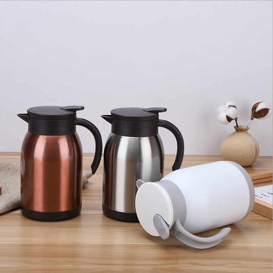 Stainless Steel Tea Coffee Pot with Plastic Handle 900 ML