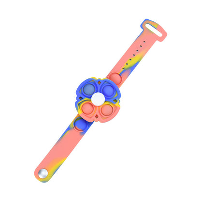 Push Pop Bubble Bracelet Fidget Bracelet Rotating Stress Relief Wristband Gifts