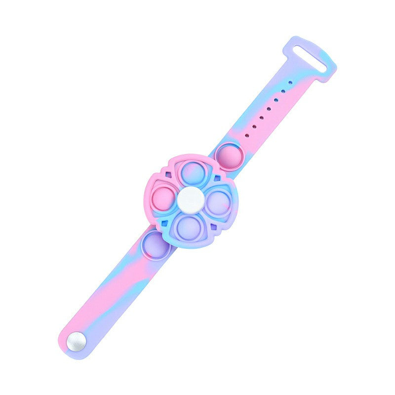 Push Pop Bubble Bracelet Fidget Bracelet Rotating Stress Relief Wristband Gifts