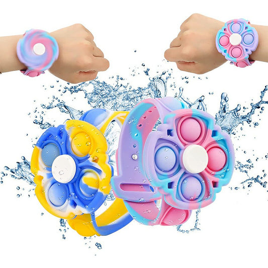 Push Pop Bubble Bracelet Fidget Bracelet Rotating Stress Relief Wristband Gifts