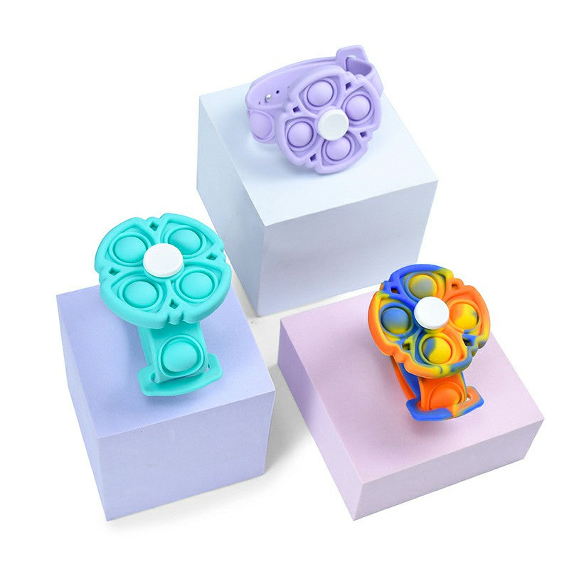 Push Pop Bubble Bracelet Fidget Bracelet Rotating Stress Relief Wristband Gifts