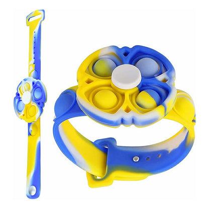 Push Pop Bubble Bracelet Fidget Bracelet Rotating Stress Relief Wristband Gifts