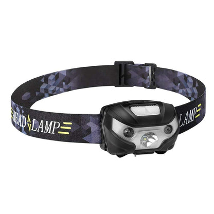 Super Bright Waterproof Head Torch/Headlight LED USB Rechargeable Headlamp