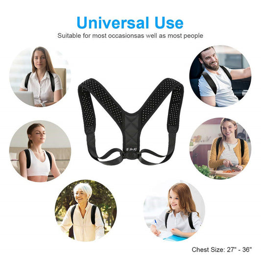 Posture Corrector Belt Adjustable Clavicle Back Support Brace for Men Women