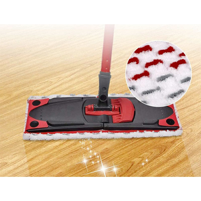 Double Buckle Replacement Household Mop Head Microfiber Mop Pads for Vileda 1 / 2 Spray Mop