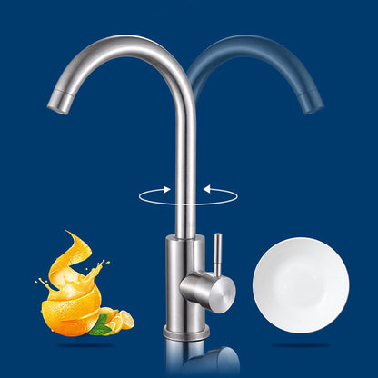 "Effortless Elegance: 360-Degree Swivel Spout Single Lever Faucet for Kitchen Sink Mixer Taps"