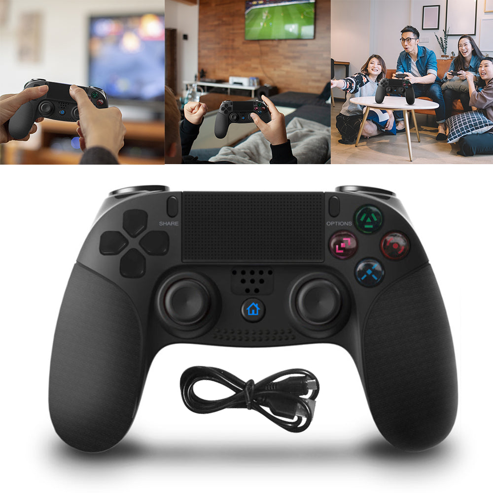 Wireless Bluetooth Game Controller Joystick Gamepad For for PlayStation 4 Games/PS4 Slim/PS4 Pro - Black