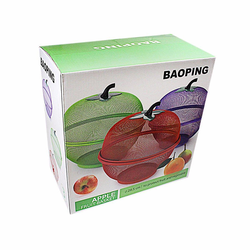 Kitchen Apple Fruit and Vegetable Bowl Basket 28.5cm - Random Colours