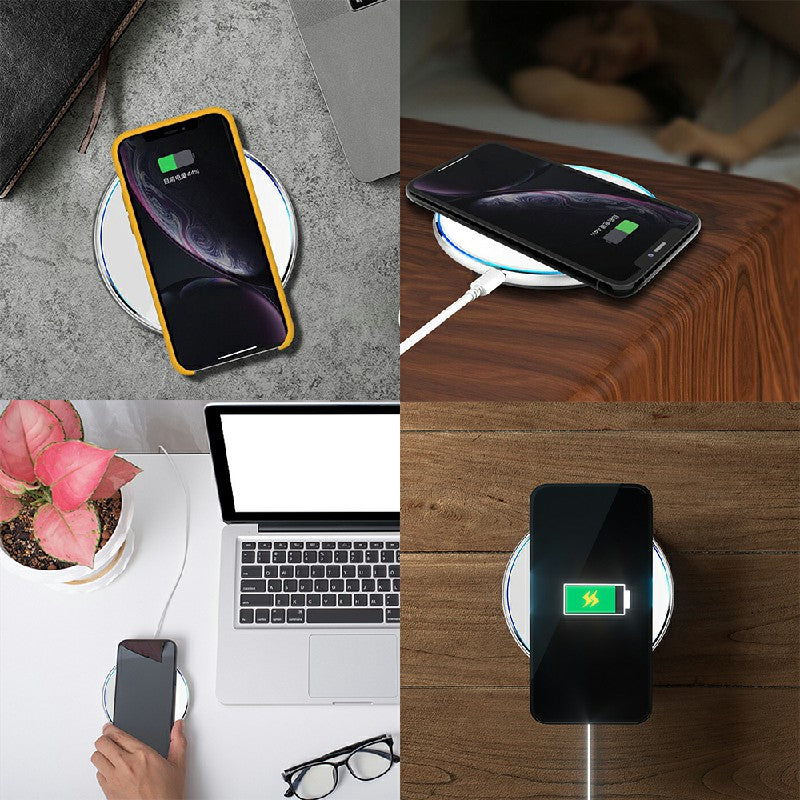 "Revolutionize Your Charging Experience with our 15W Fast Charging Pad - Say Goodbye to Tangled Wires and Hello to Effortless Power!"