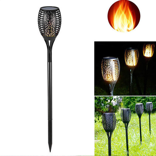 Solar Garden Lights Outdoor Waterproof LED Flickering Flames Torch