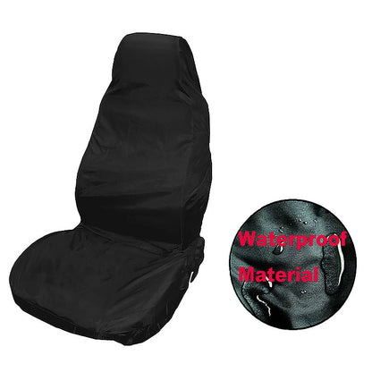 "Revamp and Protect: Black Beauty 2pcs Car Seat Cover Protectors"