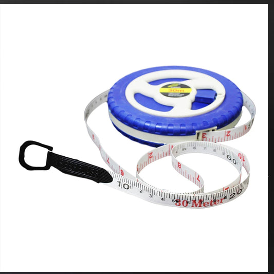 "Precision Measuring at Your Fingertips: 30m Fiberglass Tape Measure for Builders and Surveyors"