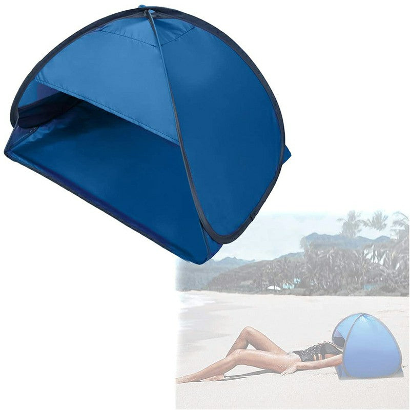 80x50x55cm Mini Head Pop Up Tent Portable Instant Sun Shade Canopy - Blue