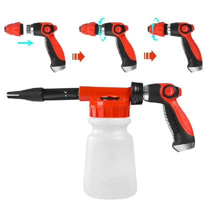 Foam Cleaning Sprayer Car Wash Spray Tool Lance Uses Hose Pipe Sprayer 1L