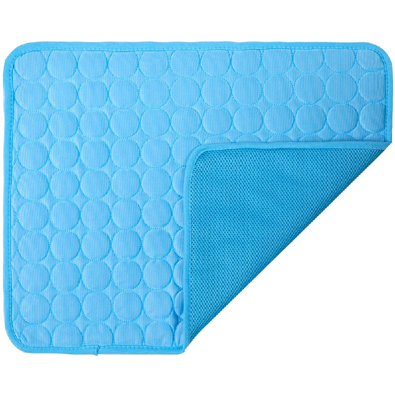 Self Cooling Pet Dog Cat Mat Heat Relief Non-Toxic Summer Pad 100x70cm XL Blue