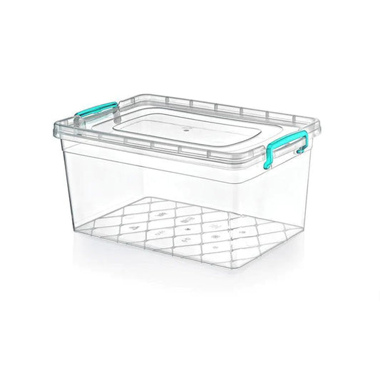 Plastic Stackable Storage Box with Lid Stackable Containers, Random Colour 20L