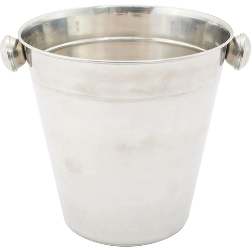 "Chill in Style: Elevate Your Entertaining Game with our 14cm Silver Stainless Steel Single Wall Ice Bucket! Crafted to Perfection.