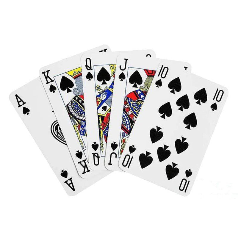 2 Pack Vegas Style Plastic Playing Cards With 3 Dice