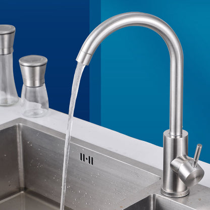 "Effortless Elegance: 360-Degree Swivel Spout Single Lever Faucet for Kitchen Sink Mixer Taps"