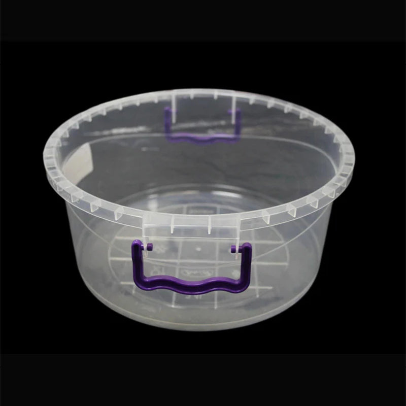 Plastic Clear Cake Food Storage Box Round Food Storage Container with Lid