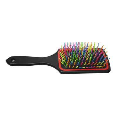 Tangle Free Multicoloured Hair Brush Frizzly Hair Brush Smoothing Massaging Detangling - Random Colour