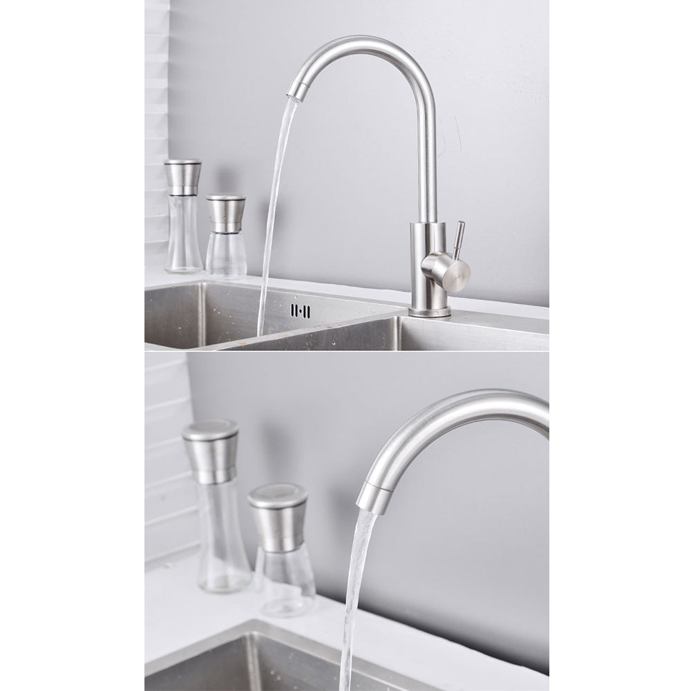 "Effortless Elegance: 360-Degree Swivel Spout Single Lever Faucet for Kitchen Sink Mixer Taps"