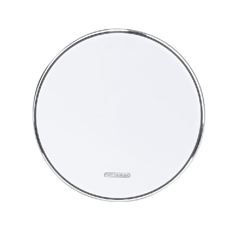 15W Fast Charging Pad Wireless Charger Type C Interface - White