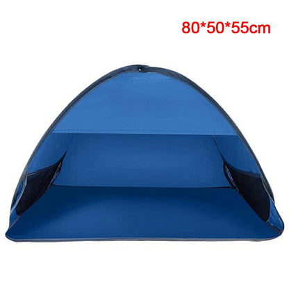 80x50x55cm Mini Head Pop Up Tent Portable Instant Sun Shade Canopy - Blue