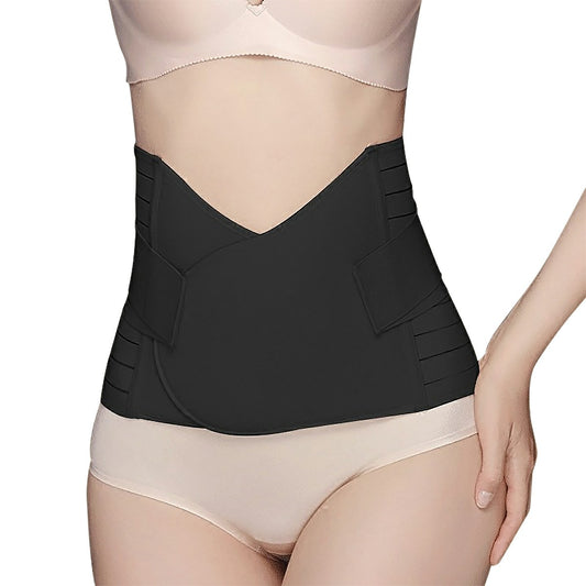 Postpartum Corset Recovery Tummy Belly Waist Support Belt Shaper - Black