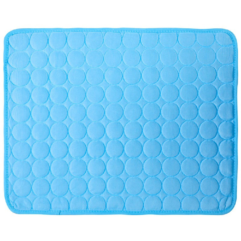 Self Cooling Pet Dog Cat Mat Heat Relief Non-Toxic Summer Pad 100x70cm XL Blue