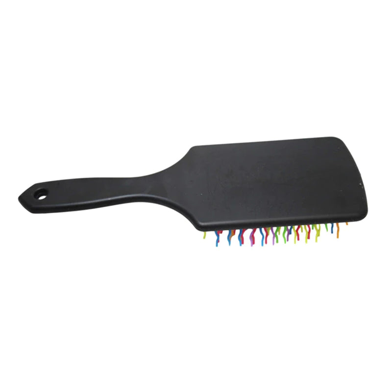 Tangle Free Multicoloured Hair Brush Frizzly Hair Brush Smoothing Massaging Detangling - Random Colour