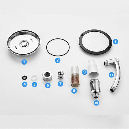 High Turbo Pressure Large Shower Head Booster Filtration Dechlorination Water-saving Bath Shower Top Spray